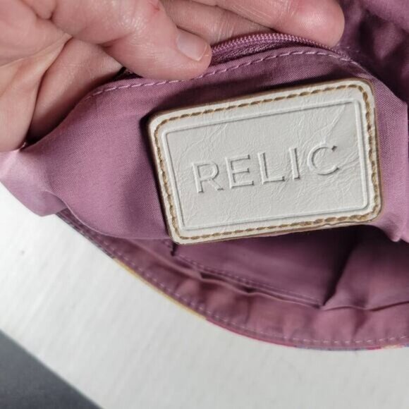 Relic Yellow Canvas Floral Compact Crossbody Bag - Picture 10 of 12